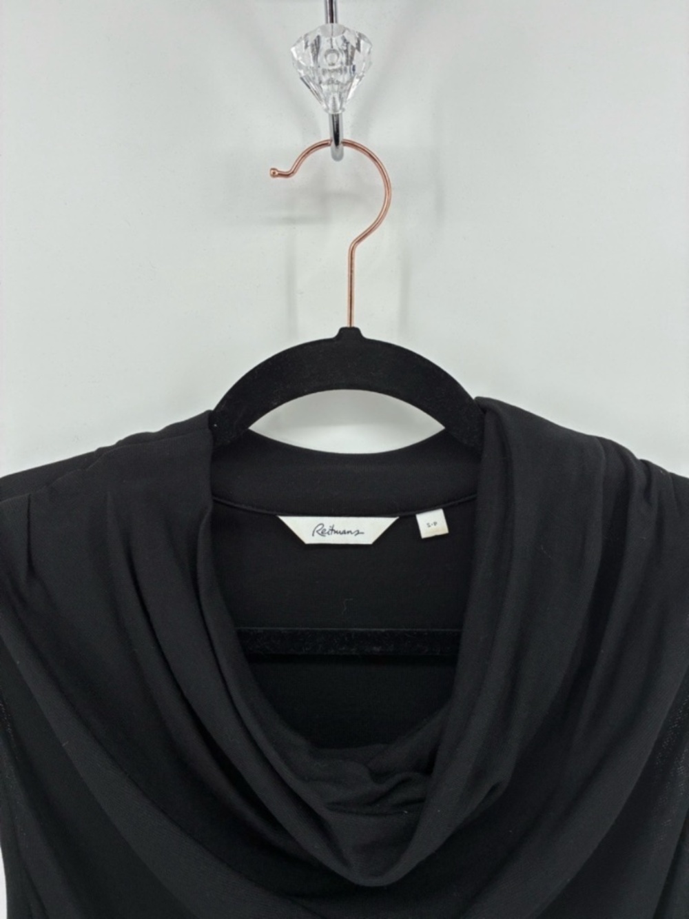 MASSIVE $10 SALE Reitmans Sleeveless Black Cowl Neck Top - Picture 3 of 8